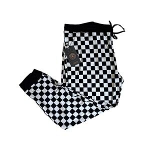 Fletch Mens Grey Checked Out Joggers Magic Stretch Lounge Pants 3XL NWT